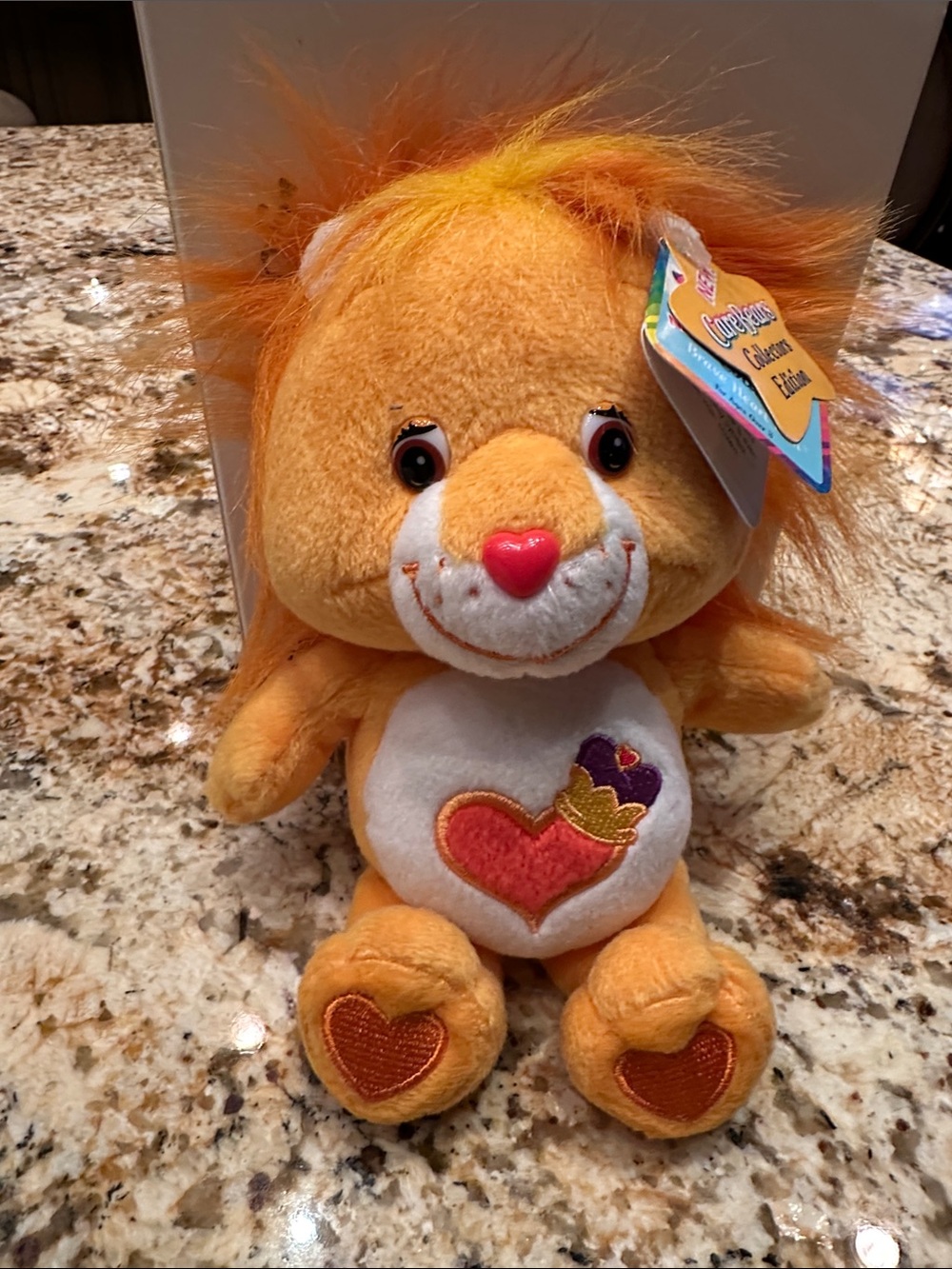 Care Bear Orange Heart Lion Plush Toy - Kids Soft Stuffed Animal